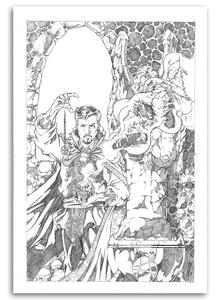 Obraz na plátne Kresba Doctor Strange - Saqman Rozmery: 40 x 60 cm