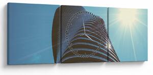Obraz - Architektúra (s hodinami) (90x30 cm)