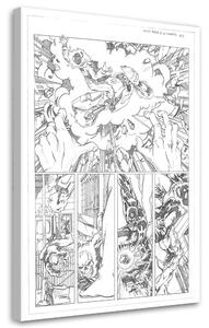 Obraz na plátne Pouličný bojový komiks - Saqman Rozmery: 40 x 60 cm