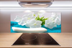 Panel do kuchyne Biele kvety spa pl-pksh-125x50-f-89406381