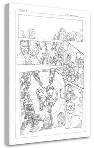 Obraz na plátne Superhrdinský komiks z jaskyne - Saqman Rozmery: 40 x 60 cm