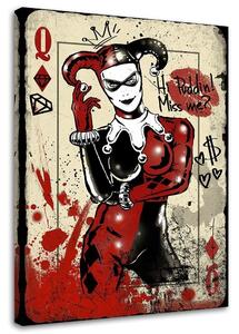 Obraz na plátne Figúrka Harley Quinn - DDJVigo Rozmery: 40 x 60 cm