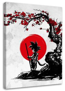 Obraz na plátne Son Goku pod červenou čerešňou - DDJVigo Rozmery: 40 x 60 cm