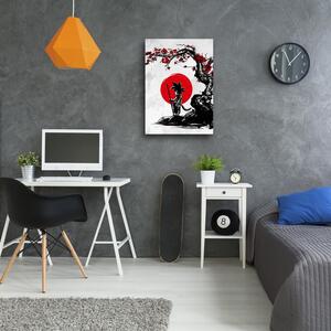 Obraz na plátne Son Goku pod červenou čerešňou - DDJVigo Rozmery: 40 x 60 cm