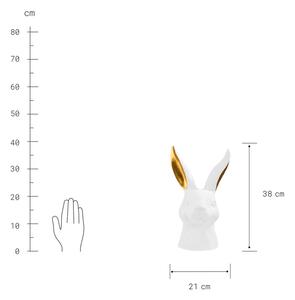 EASTER Zajac dekoračný 38 cm - biela