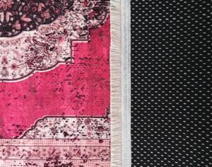 Originálny vintage koberec ružovej farby Šírka: 80 cm | Dĺžka: 150 cm