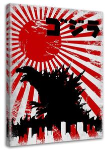Obraz na plátne Godzilla, príšera v meste - DDJVigo Rozmery: 40 x 60 cm