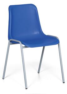 Plastová jedálenská stolička AMADOR, modrá