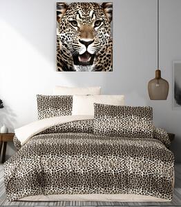 Obliečky bavlnené Leopard 200x140cm+90x70cm TiaHome