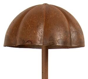 Rustikálny hrdzavý zápich huba - Ø 11*40 cm - Clayre & Eef