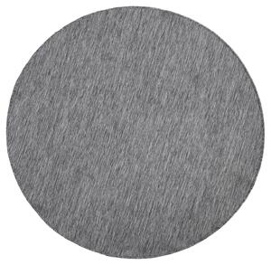 NORTHRUGS - Hanse Home koberce Kusový koberec Twin-Wendeteppiche 103097 grau creme kruh – na von aj na doma - 140x140 (priemer) kruh cm