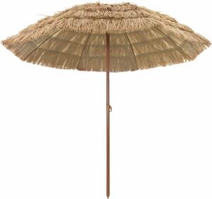 Maison Exclusive – Slnečník na pláž, 255 x 255 x 255 cm, polyester a oceľ, prírodná farba