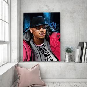 Obraz na plátne Portrét Chrisa Browna - Dmitry Belov Rozmery: 40 x 60 cm