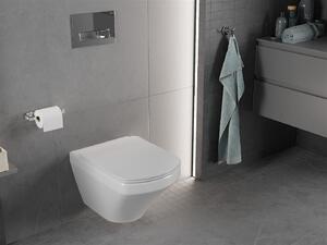 Mexen Vito, závesné WC Rimless 54,5 x 37 cm s pomaly padajúcim sedátkom z duroplastu, biela, 30174000