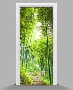 Samolepiace nálepky na dvere Bambusový les