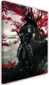 Obraz na plátne Samuraj v brnení v lese - SyanArt Rozmery: 40 x 60 cm