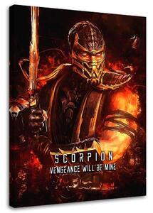 Obraz na plátne Hra Mortal Kombat Postava Scorpion - SyanArt Rozmery: 40 x 60 cm