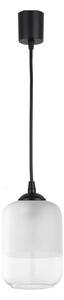 Brilagi - LED luster na lanku RETRO GLASS 1xE27/60W/230V pr. 14 cm čierna/biela