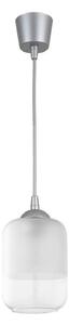 Brilagi - LED závesné svietidlo na lanku RETRO GLASS, 1xE27/60W/230V, priemer 14 cm, strieborná/biela