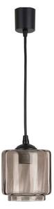 Brilagi - LED luster na lanku R GLASS 1xE27/60W/230V pr. 15 cm čierna/dymovo-béžová