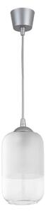 Brilagi - LED Luster na lanku RETRO GLASS 1xE27/60W/230V pr. 14 cm strieborná/biela