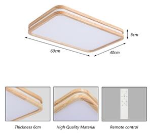 Brilagi - stmievané LED svietidlo MOLINA SQUARE LED/54W/230V dub 60x40 cm + DO