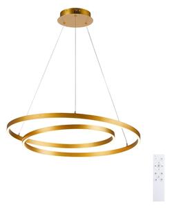 Brilagi-LED Stmievateľný luster na lanku TWISTER LED/75W/230V 3000-6000K zlatý +DO
