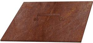 Veko na záhradné ohnisko 70 x 70 x 1 cm, corten CORGARDEN 1020