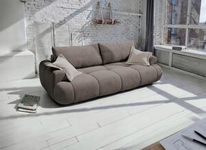 ROZKLADACIA POHOVKA, plast, textil, kompozitné drevo, hnedá Livetastic - Sedačky, Online Only
