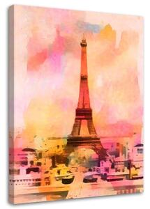 Obraz na plátne Farebná Eiffelova veža - Andrea Haase Rozmery: 40 x 60 cm