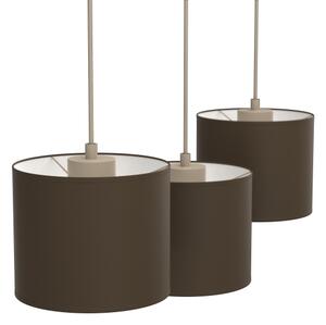 Luster na lanku ARDEN 3xE27/15W/230V béžová/hnedá