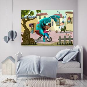 Obraz na plátne Veľký modrý králik - Gustavo Gabriel San Martin Rozmery: 60 x 40 cm