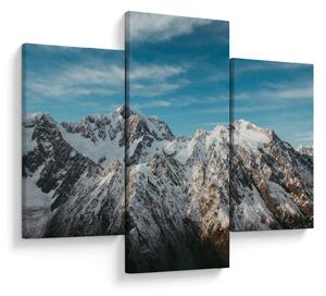 Obraz zasnežených vrcholkov, Fiordland (90x60 cm)