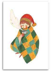 Obraz na plátne Zimné kreslenie pre deti farebné - Ekata Mandal Rozmery: 40 x 60 cm
