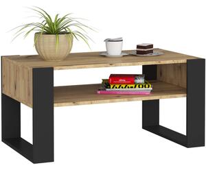 Konferenčný stolík DOMI dub artisan / čierny