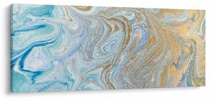Obraz - Modrý mramor (120x50 cm)
