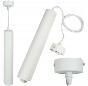 ECOLIGHT GU10 biela LED trubicová závesná lampa
