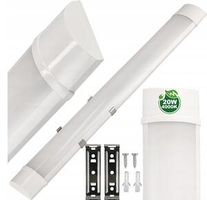 ECOLIGHT LED dielenské svietidlo 60cm - 230V - 20W - IP20 - neutrálna biela