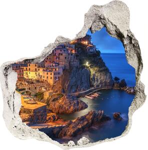 Díra 3D ve zdi nálepka Manarola taliansko nd-p-90515464
