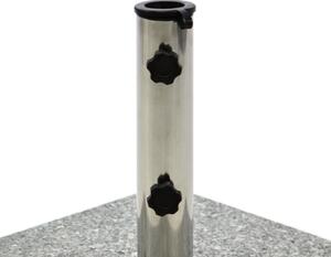 Stojan na slnečník - žula / nerezová oceľ, 50 kg
