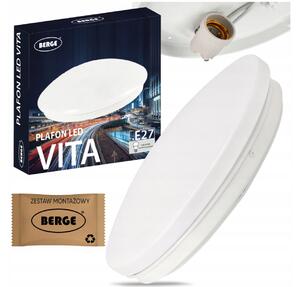 BERGE Prisadený LED stropný panel 1x E27 pre okrúhlu žiarovku