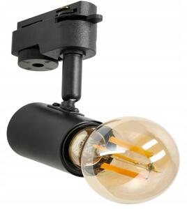 BERGE Čierne bodové svetlo pre LED žiarovku E27