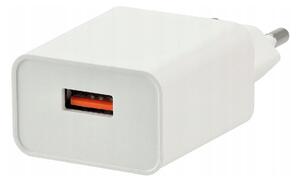 BERGE Biela USB nabíjačka do zásuvky 5V 3A