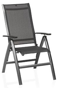 Legato Silver-Line polohovacie kreslo antracit