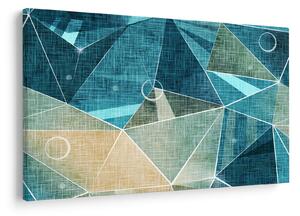 Obraz - Tyrkysová abstrakcia (90x60 cm)
