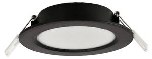 BERGE LED panel zapustený okrúhly 6W - 660lm - 4000K - čierny