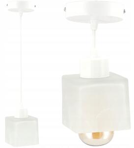 BERGE Nastaviteľná závesná stropná lampa z mliečneho skla