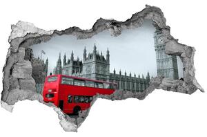 Fototapeta diera na stenu 3D London bus nd-b-70683213