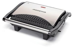 Aigostar - Kontaktný gril 1000W/230V čierna/chróm