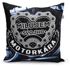Sablio Vankúš Milujem svojho motorkára: 40x40 cm